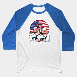 Patriotic american marines Baseball T-Shirt